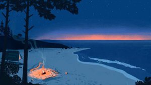 Отдыхаем на берегу моря.Вечер у костра.Приятная расслабляющая музыка. Pleasant atmosphere