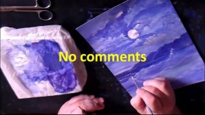 Как нарисовать море.. Морской пейзаж Как рисовать акрилом