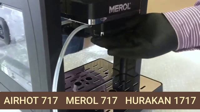 Краткий обзор кофемашины с автокапучино  MEROL, AIRHOT, HURAKAN 717