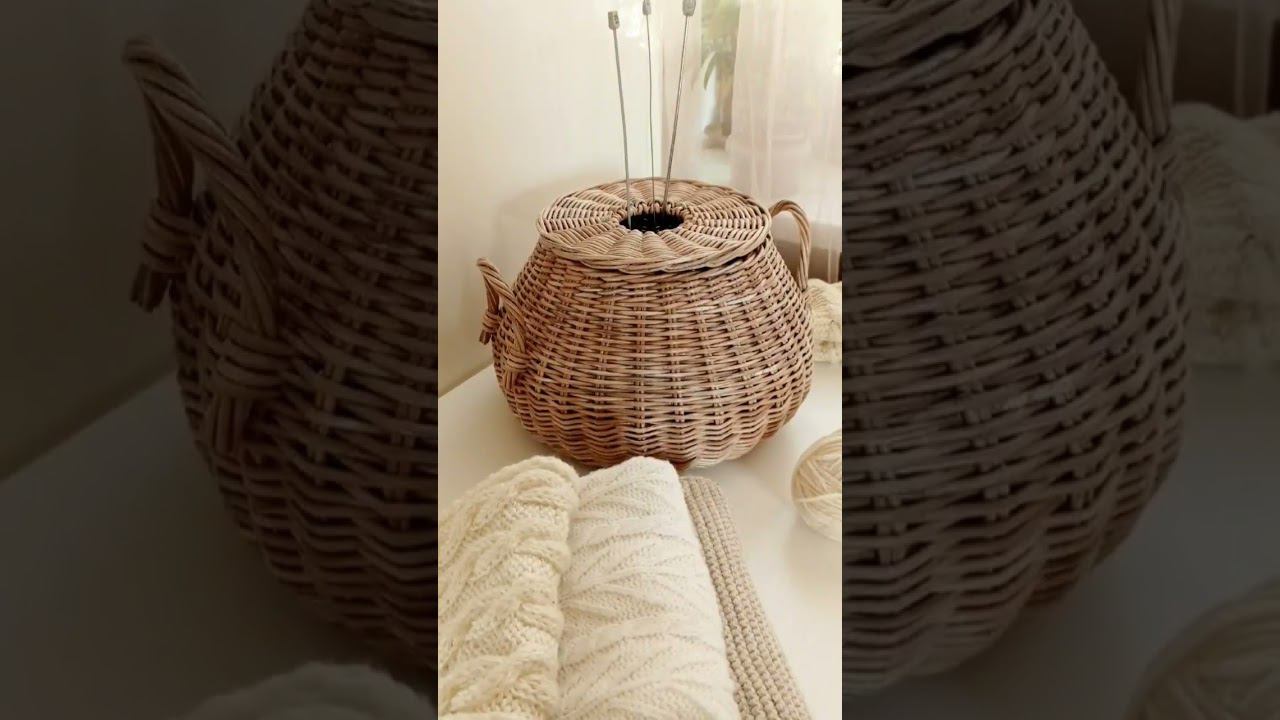 Корзина рукодельницы #плетенаякорзина #корзинарукодельницы