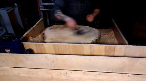 Выравнивание спила дерева