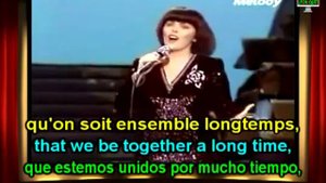 Mireille Mathieu Une Femme amoureuse English French Lyrics Paroles Translation Learn French