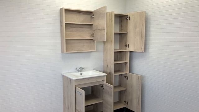 Шкаф пенал Comforty Марио 40 00-00005976 Дуб дымчатый смотреть онлайн