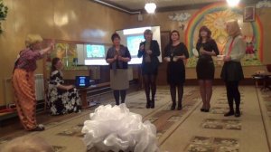 "Оркестр кухонных инструментов", музыканты -родители гр. №5 МБДОУ "ЦРР - д/с "Сказка"