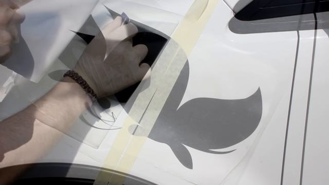 Как сделать наклейку на авто самому. Выпуск 08 (бабочка). смотреть онлайн