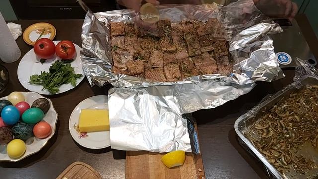 Горбуша в духовке в фольге! Запеченная горбуша.
