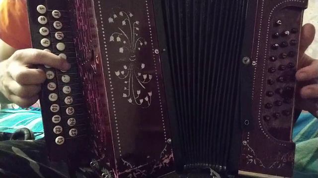 Барыня на гармони соль - разбор одного из ходов - показывает Евграф Самолётов гармонь