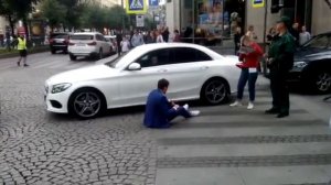 Даниил Страхов, съемки фильма "Про Веру" 7.08.2016, г. Санкт-Петербург