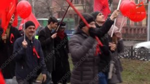 В Новосибирске прошла первомайская демонстрация КПРФ