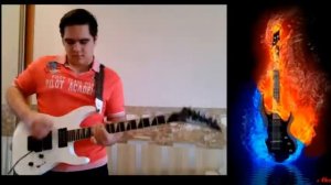 Классное соло гитариста в 14 лет
