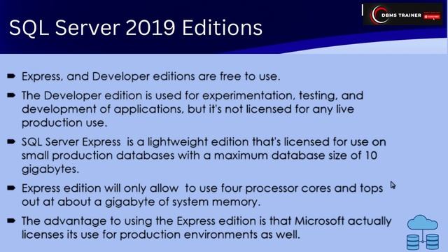 #sqlserver  Server Installation || Video10 || DBMS Trainer