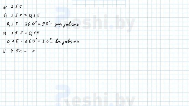 №261 / Глава 2 - ГДЗ по математике 6 класс Герасимов смотреть онлайн