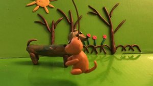 Пластилиновая Умная собачка Соня