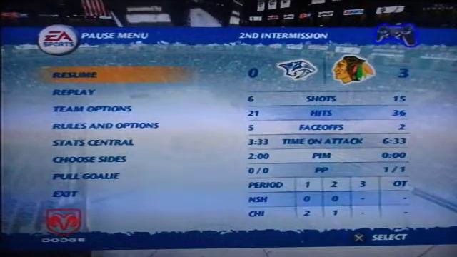 NHL 07 [PS2]: Play Offs Round 2-Nas at Chi смотреть онлайн