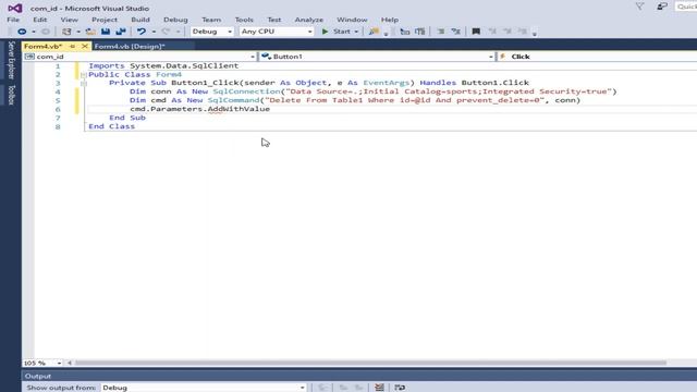 VB.net and SQL tutorial: Delete button with SQL database in vb.net and prevent delete data
