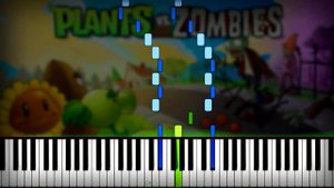Plants vs Zombies (PvZ) - Intro【Opening, OST, Theme Song】 Piano Tutorial (Sheet Music + midi cover