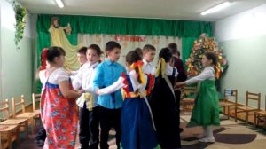 Танец "Ночка тёмна, комарики кусают". Мероприятие "Осенины" во 2-А классе.