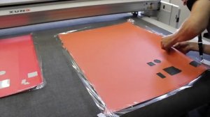 Резка офсетной резины на плоттере