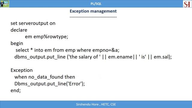 PL SQL 2( Exception and Function)