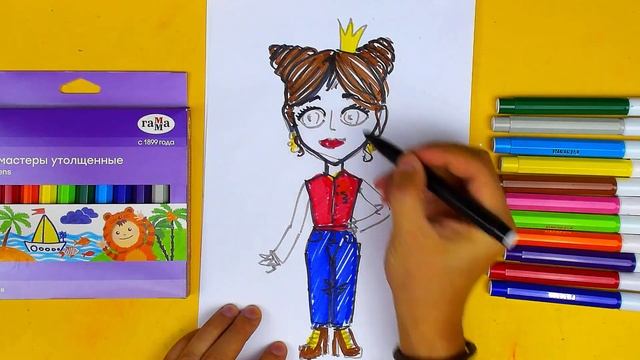 Царевна Дарья из МУЛЬТИКА Царевны - урок рисования смотреть онлайн