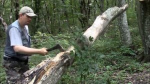 Топор Gardena 900. Лесной тест и заточка