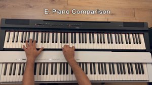 Yamaha P-225WH / P-125B - Sounds Comparison