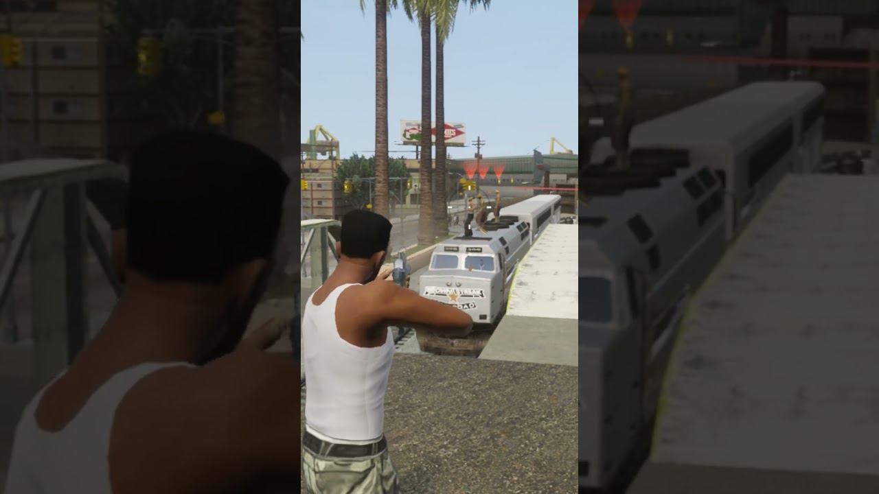 God level vagos by train GTA San Andreas, IQ 9.999.999 смотреть онлайн