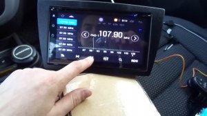 2 DIN магнитола из Китая на Гранту+переходная рамка+пульт+камера.Обзор.