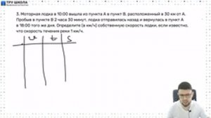 Открытое занятие. Задание № 11. Задачи на движение по воде