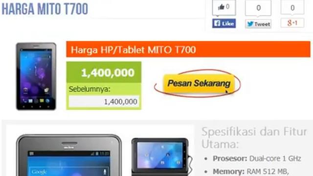 Harga HP: MITO T700 смотреть онлайн