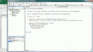 Protect Selected Workbooks Excel VBA Macro
