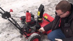 Как правильно пользоваться снегоуборочной машиной. Видео инструкция