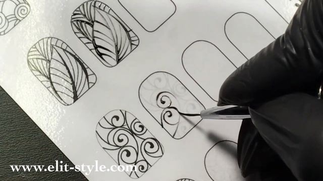 БАЗОВАЯ ХУДОЖЕСТВЕННАЯ РОСПИСЬ НОГТЕЙ Тренировочная карта