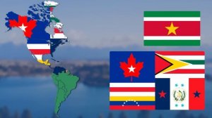 All American Countries in 1 Flag | Flag Animation