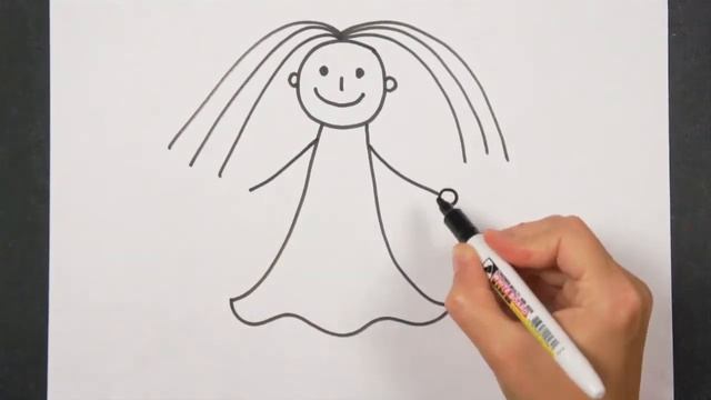 Рисуем принцессу (для детей) смотреть онлайн