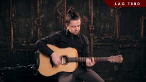 Обзор акустической гитары LAG T88D