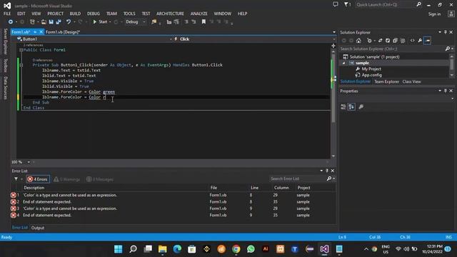 VB.net Label Visible True And False Using Visual Studio 2013