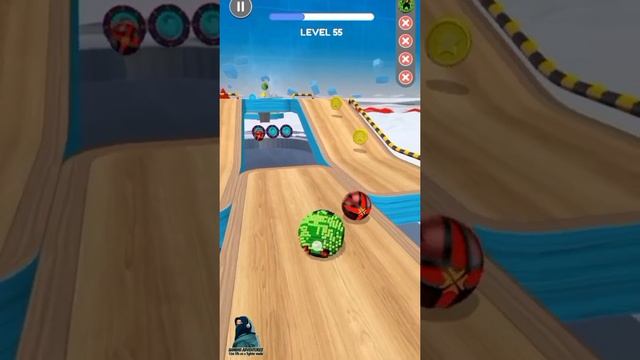 #goingball #gameplay |  @H4 GaminG  | Finally My Monster Ball Nailed The Level 55 | New Monster Bal