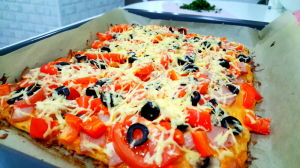 Домашняя ПИЦЦА на пышном тесте в духовке! Пиццу съедаем за раз!