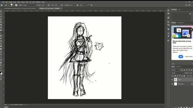 [Time lapse] of an anime girl grayscale смотреть онлайн