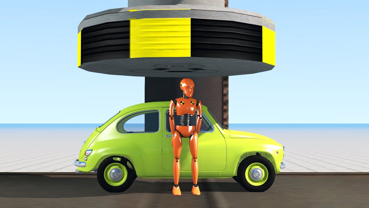 Автомобили против гидравлического пресса смотреть онлайн