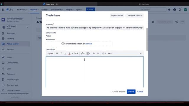 User story in JIRA | How to Create a User Story in JIRA | USER STORY FORMAT | JIRA TUTORIAL смотреть онлайн