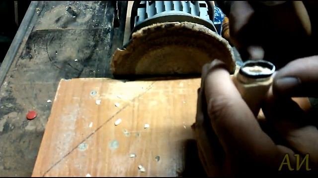 Ручка из корня белой акации для ножа. White Acacia Root Handle For Knife.