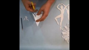 Снежинка-балеринка из бумаги!