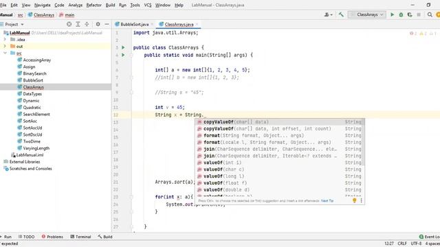 JAVA CLASS 23 DATE:04/05/2021