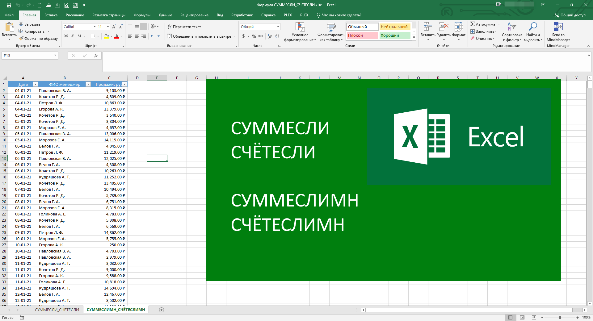 Суммесли в excel. СЧЁТЕСЛИ СЧЕТЕСЛИМН СУММЕСЛИ СУММЕСЛИМН.