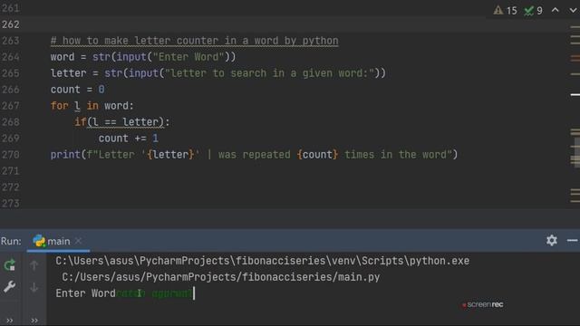 How to make letter counter in a word or string by python|ratan agarwal ...