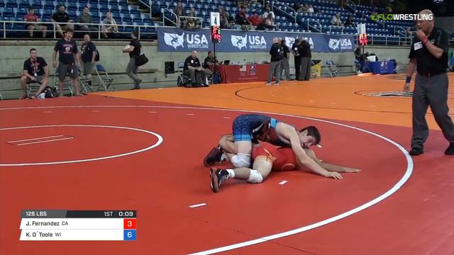 Cadet FS 126 Round of 32 - Jose Fernandez (CA) vs. Keegan O`Toole (WI) смотреть онлайн
