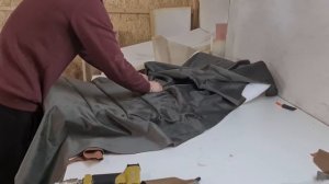 Диван в сегментной стяжке своими руками.  Делаем диван. Обивка дивана. Интересный диванчик