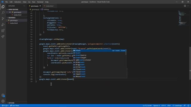 Geofence using Google Maps JavaScript Api